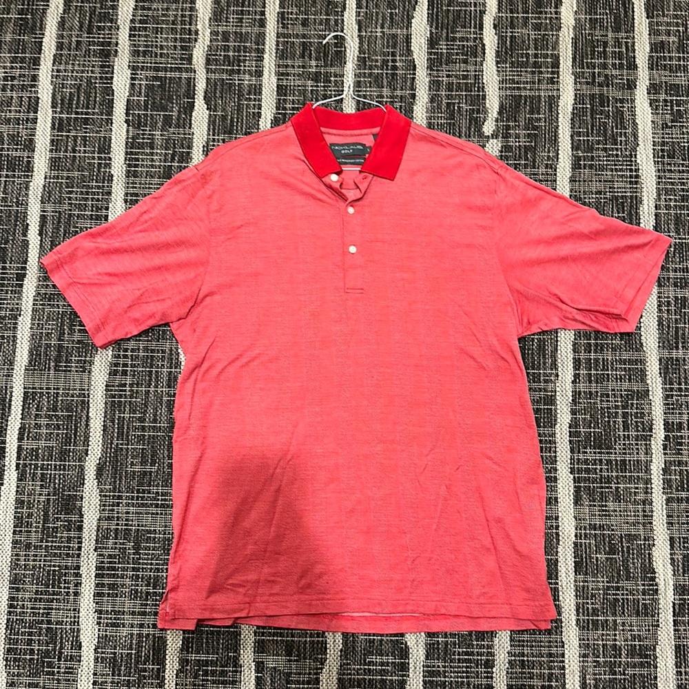 NICKLAUS GOLF men’s large red polo style shirt.